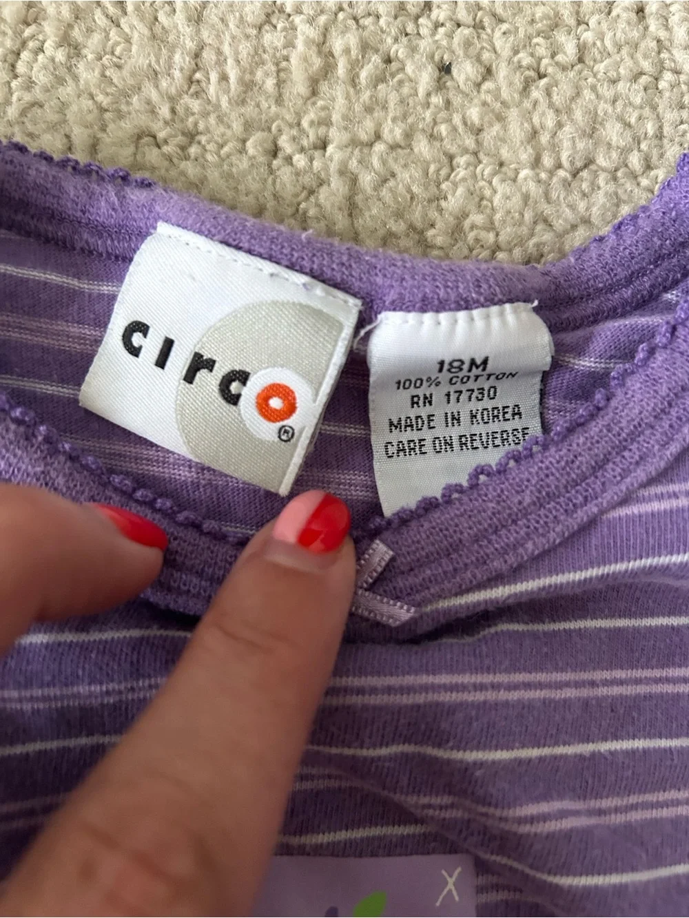 Y2K vintage Circo toddler girls bubble romper apple applique 18 months